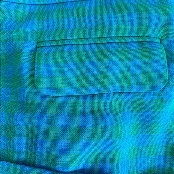 Elegant Blue Checked  Women's Skirt - Picture 4 of 11